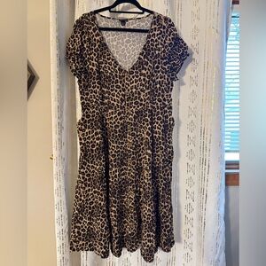 Torrid Leopard Print Midi Dress